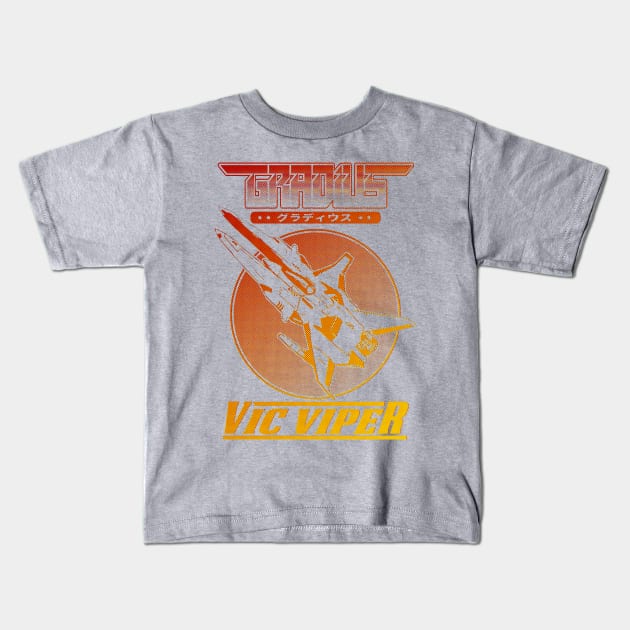 Vic Viper Kids T-Shirt by goomba1977